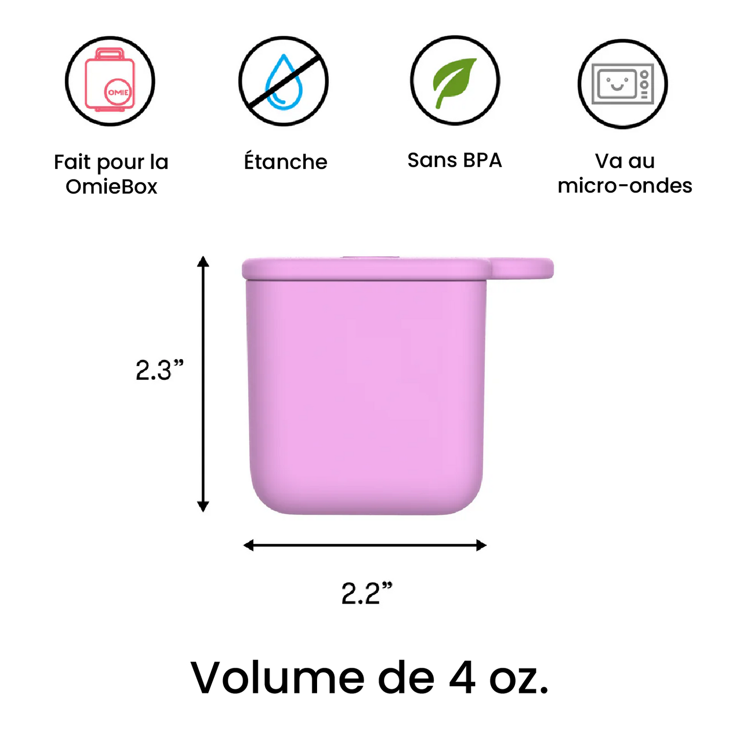 Contenants pour bento OmieDip turquoise et rose - Janny's Lunch