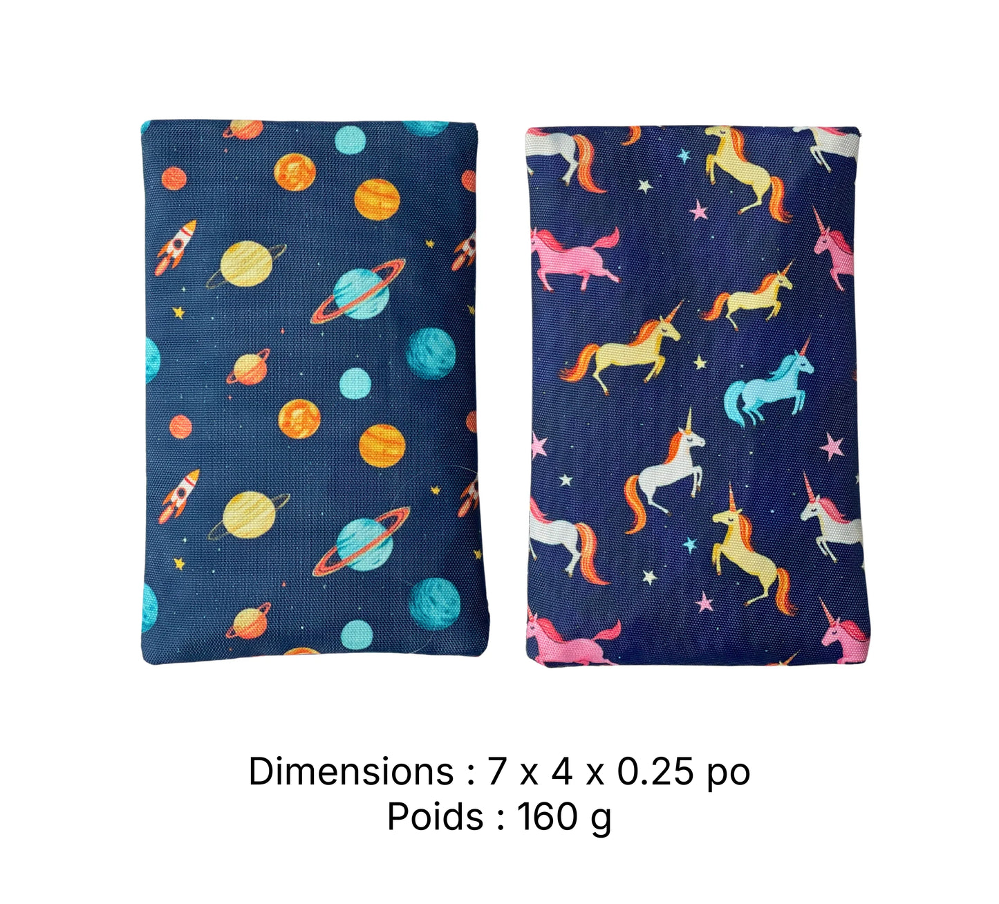 Blocs réfrigérants - Ensemble de 2 - Licornes et espace - Janny's Lunch - Yumbox