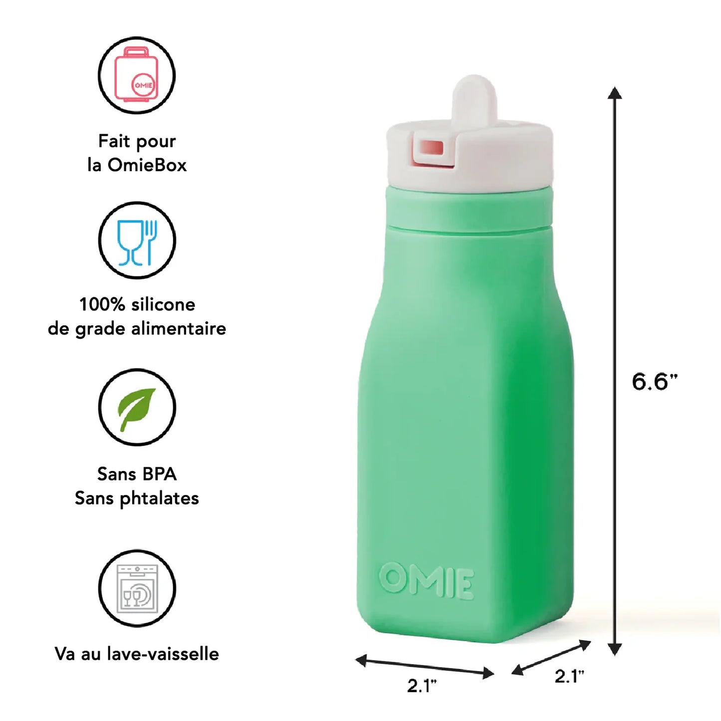 Bouteille OmieBottle vert - Janny's Lunch
