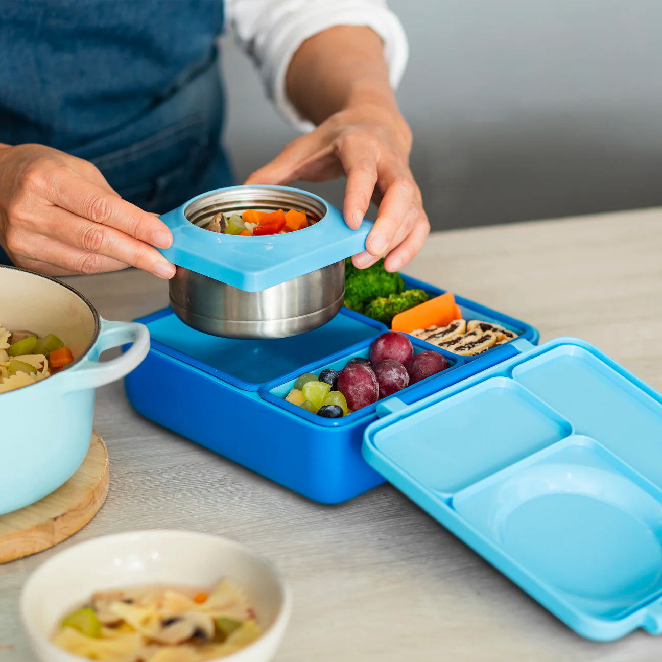 Boite bento OmieBox Bleu - Janny's Lunch