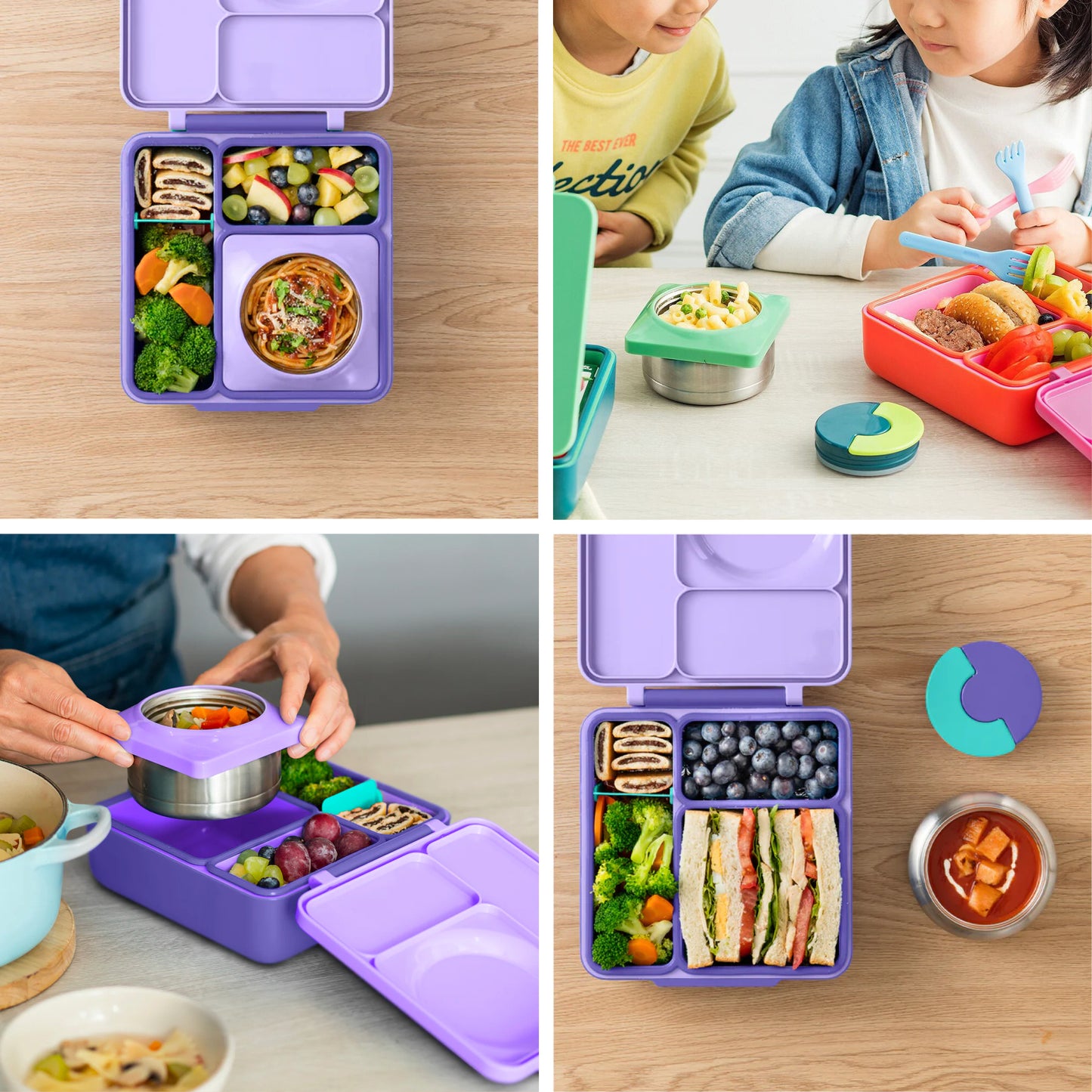 Boite bento OmieBox Mauve - Janny's Lunch