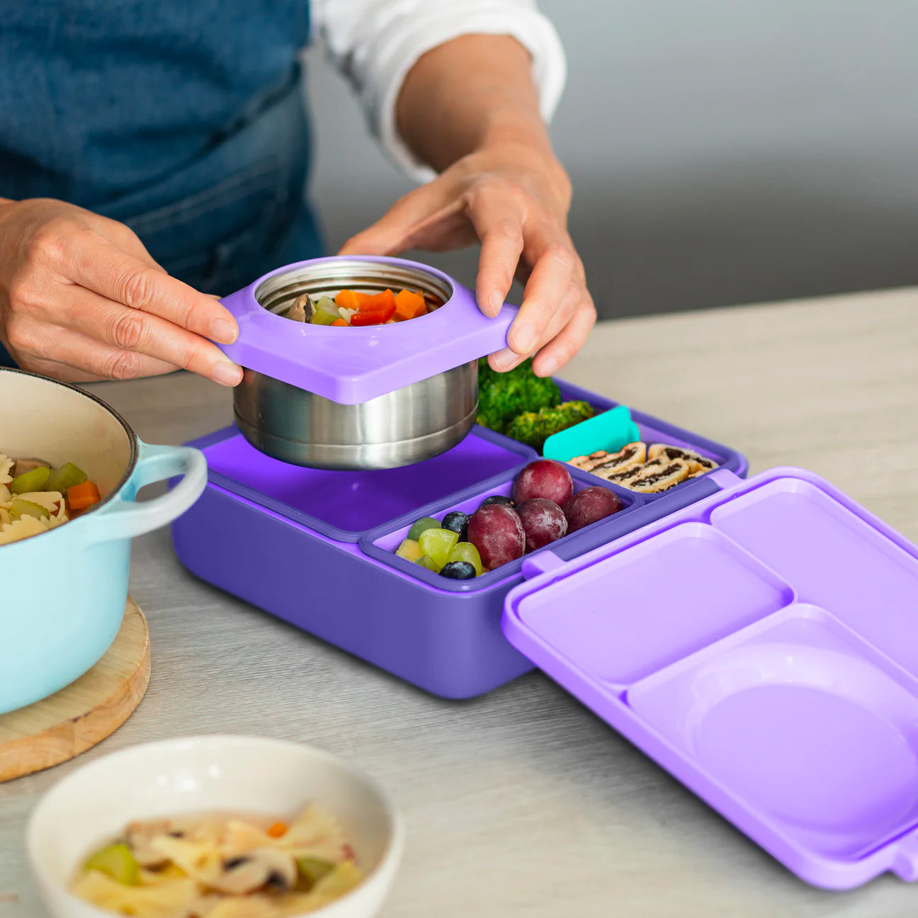 Boite bento OmieBox Mauve - Janny's Lunch