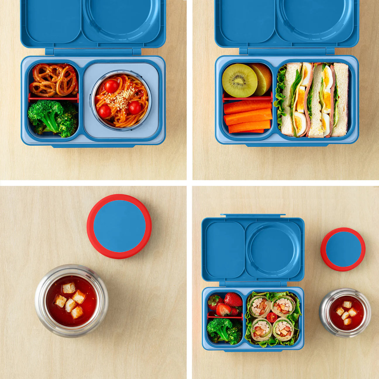 Boite bento OmieBox UP Bleu - Janny's Lunch