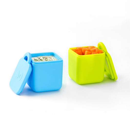 Contenants pour bento OmieDip bleu et vert - Janny's Lunch
