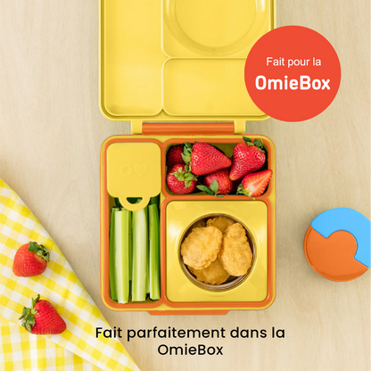 Contenants pour bento OmieDip jaune et rouge - Janny's Lunch
