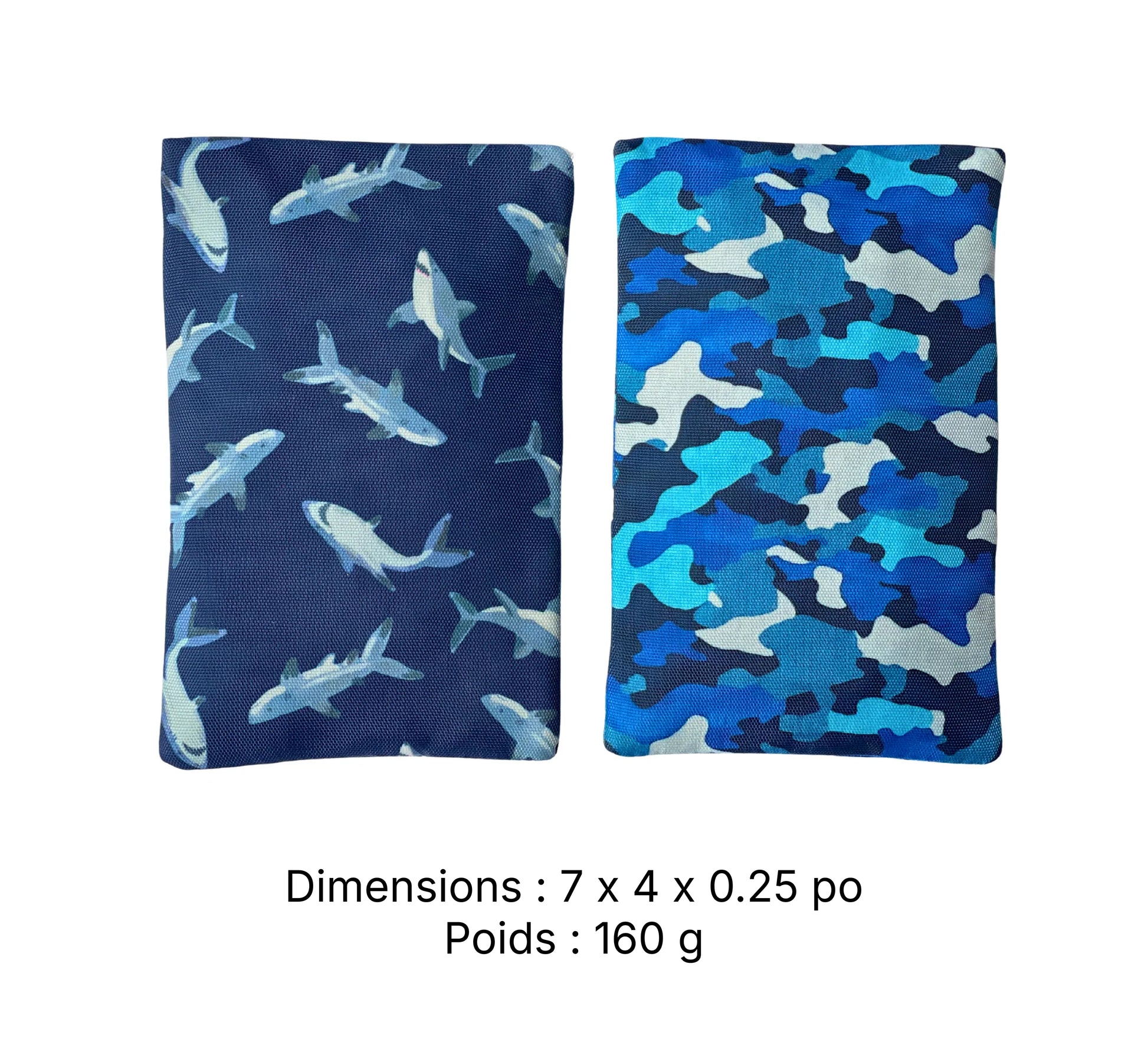 Blocs réfrigérants sans condensation - Ensemble de 2 - Requins et camo - Janny's Lunch - Yumbox