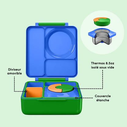 Boite bento OmieBox - Bleu monstre - Janny's Lunch