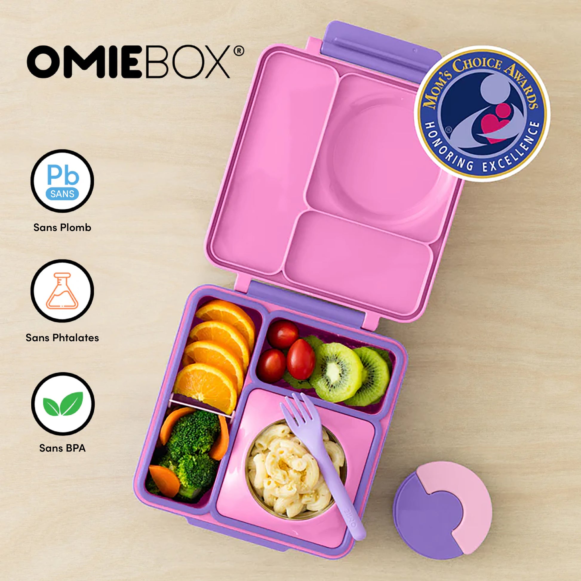 Boite bento OmieBox - Rose licorne - Janny's Lunch