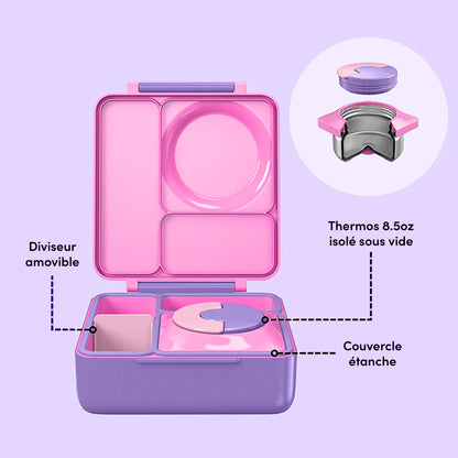 Boite bento OmieBox - Rose licorne - Janny's Lunch