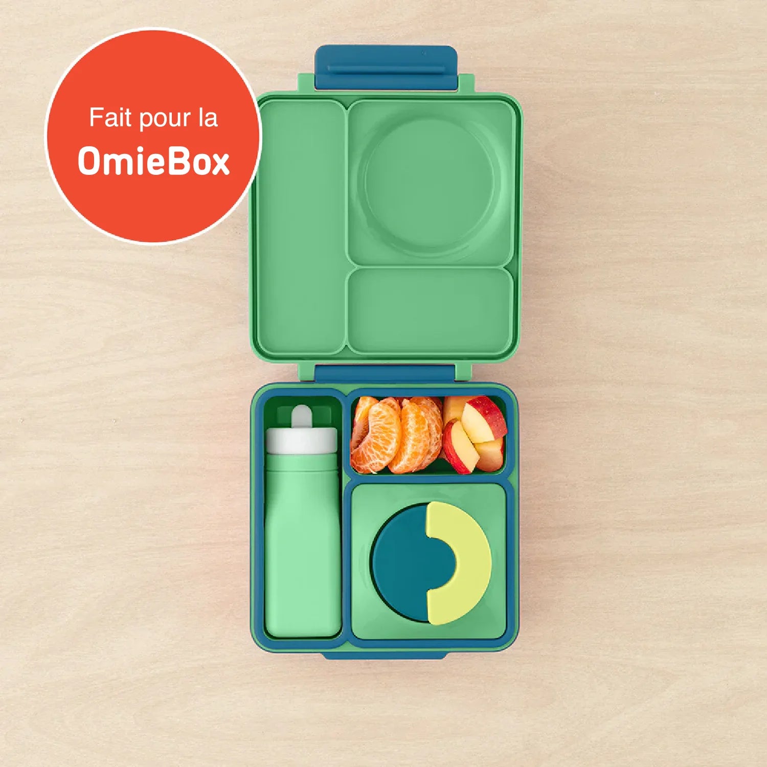 Bouteille OmieBottle vert compatible avec la OmieBox - Janny's Lunch