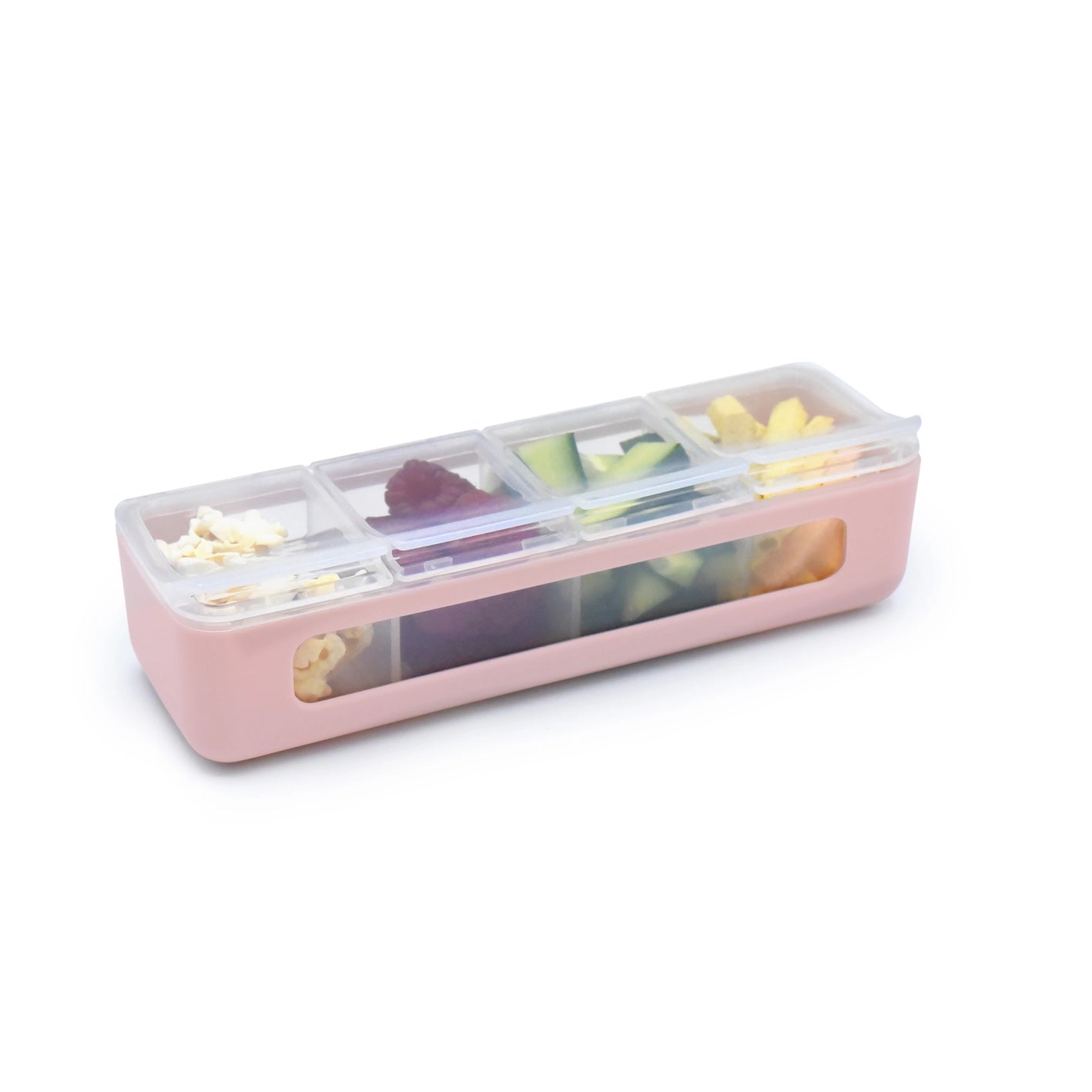 Snackle Box à 4 compartiments - Rose - Melii - Janny's Lunch