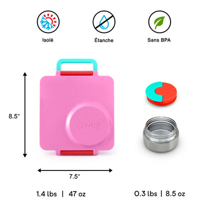 Boite bento OmieBox Rose - Janny's Lunch