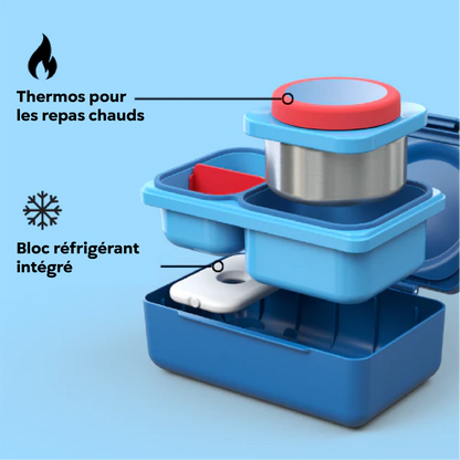 Boite bento OmieBox UP Bleu - Janny's Lunch