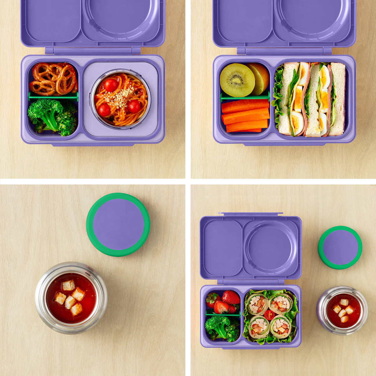 Boite bento OmieBox UP Mauve - Janny's Lunch
